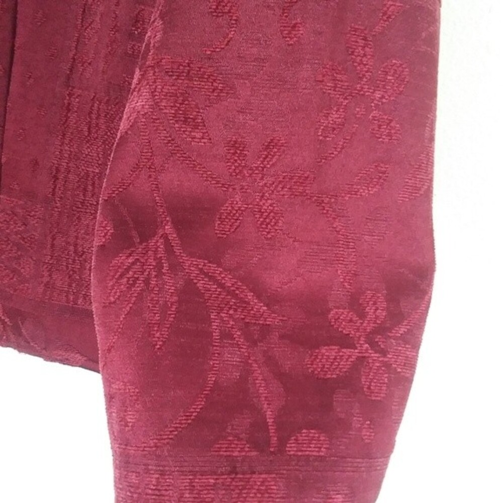 Vintage 90s DressBarn Patchwork-Look Textured Jacket, Burgundy/Maroon Red, Large - Picture 9 of 9